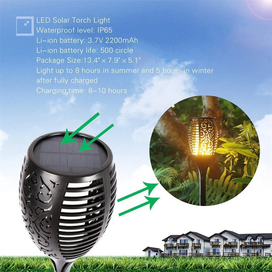 LED Solar Torch