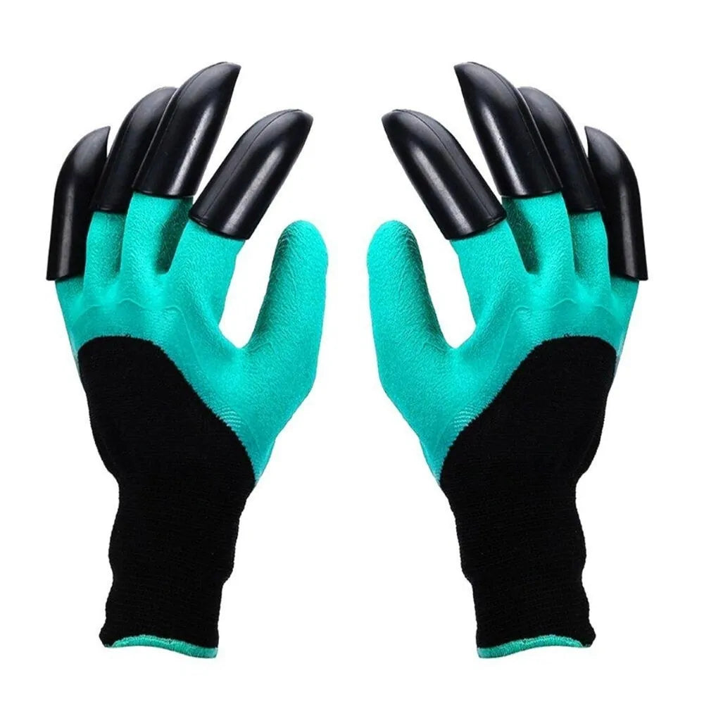 Hand Claw ABS Plastic Garden Rubber Gloves