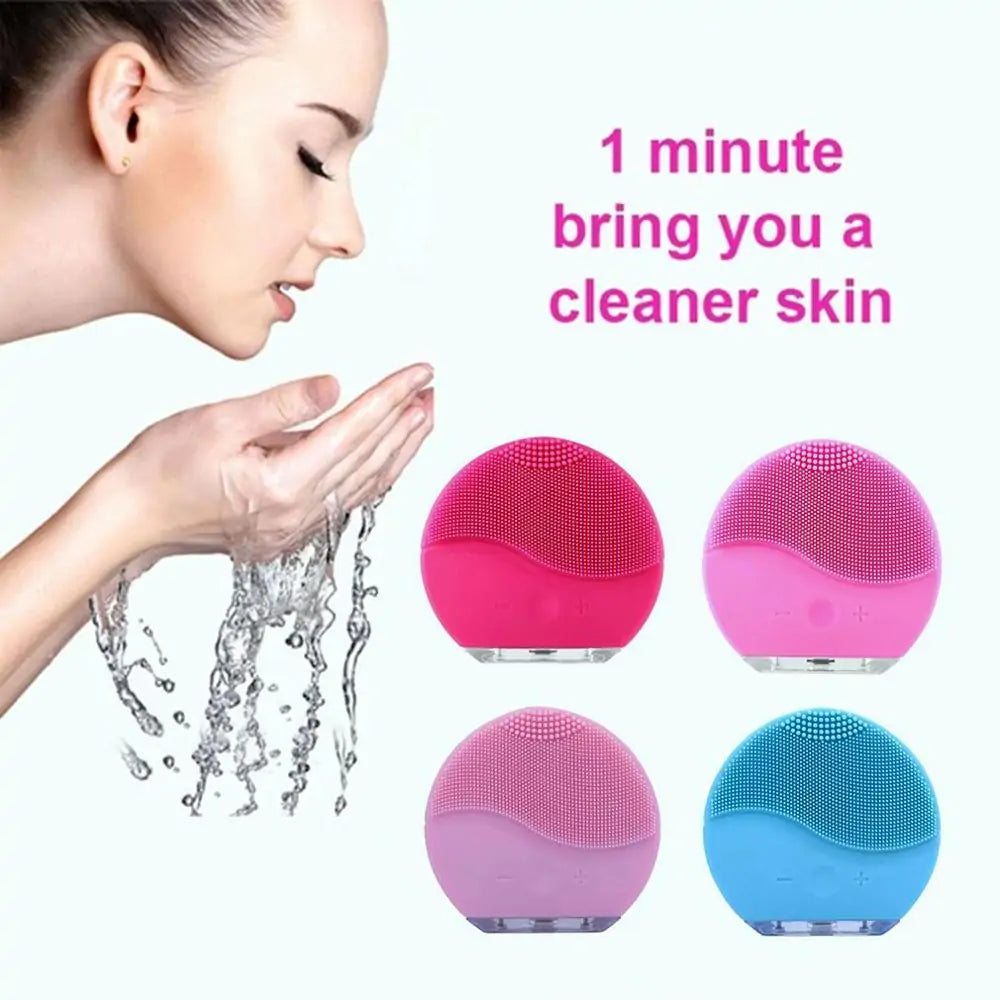 Electric Facial Cleansing Face Washing Brush